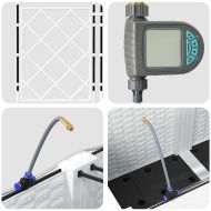 Градински саксии Бяло 120 x 120 x 142 см Стомана