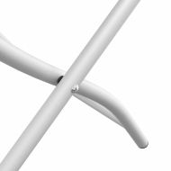 Сгъваем градински стол 2 pcs Бяло 55 x 56.5 x 91 см Стомана