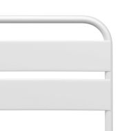 Сгъваем градински стол 2 pcs Бяло 55 x 56.5 x 91 см Стомана