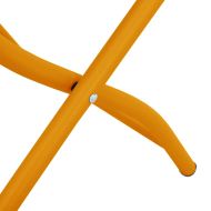 Сгъваем градински стол 2 pcs Горчица 55 x 56.5 x 91 см Стомана