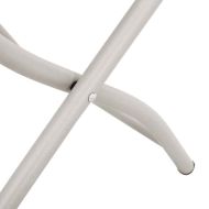 Сгъваем градински стол 2 pcs Бежово 55 x 56.5 x 91 см Стомана