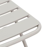 Сгъваем градински стол 2 pcs Бежово 55 x 56.5 x 91 см Стомана