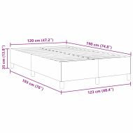 Рамка за легло Тъмносив 120 x 190 cm Кадифе