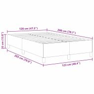 Рамка за легло Тъмносив 120 x 200 cm Кадифе