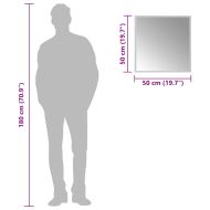 LED огледало за баня, 50x50 см