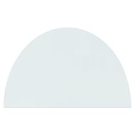 Стъклена плоча за камина полукръгла 800x500 мм