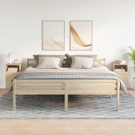 Нощни шкафчета, 2 бр, с 2 чекмеджета, дъб сонома, 36x36x68 см