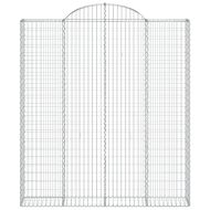 Габионни кошници арка 9 бр 200x30x220/240 см поцинковано желязо