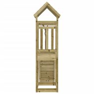 Къща за игра със стена за катерене, импрегниран бор масив