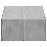 Външна клетка за кучета с покривало 2x2x1,5 м, поцинкована стомана