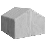 Външна клетка за кучета с покривало 2x2x1,5 м, поцинкована стомана