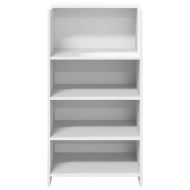 Рецепционно бюро, бяло, 55x50x103,5 см, инженерно дърво