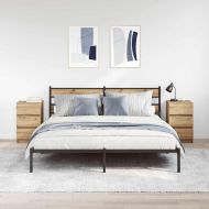 Нощни шкафчета с 3 чекмеджета, 2 бр, дъб артизан, 39x35x65 см