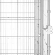 Външна клетка за куче, поцинкована стомана, 110x220x180 см