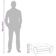 Кучешки диван, бордо, 72x45x30 см, плюш