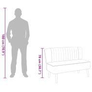 Диван, плат, 117x55,5x77 см, синьо