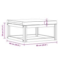 Табуретка, тъмносива възглавница, акациево дърво масив