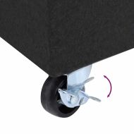 Основа за чадър, черна, 45x25x8 см, гранит