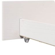 Рамка за легло с таблото Бяло 120 x 190 cm Солидно борово дърво