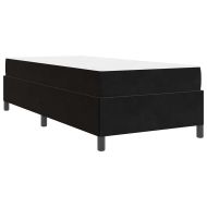 Рамка за легло с матрак Черно 80 x 200 cm текстил