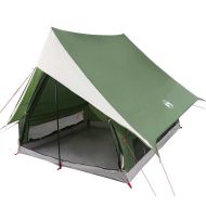 Семейна палатка с покрив Зелен и бял 315 x 286 x 200 см