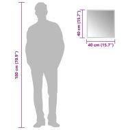 LED огледало за баня, 40x40 см