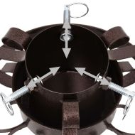 Стойка за коледна елха, антична мед, 29x29x15,5 см