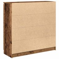 Бюфет с чекмеджета старо дърво 100,5x35x98,5 см инженерно дърво