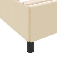 Легло с пружинирана основа Крем 120 x 190 cm текстил