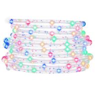 Светещ маркуч с 480 светодиода многоцветен 20 м PVC