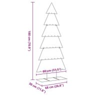 Метална коледна елха за декорация черна 180 см