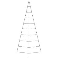 Метална коледна елха за декорация черна 210 см