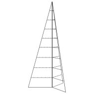 Метална коледна елха за декорация черна 210 см