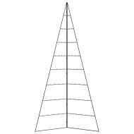 Метална коледна елха за декорация черна 210 см