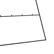 Метална коледна елха за декорация черна 210 см