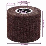 Шлифовъчни ролки 3 pcs Кафяво 12 x 12 x 10 см Синтетичен fibre