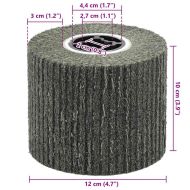 Шлифовъчни ролки 3 pcs Черно 12 x 12 x 10 см Синтетичен fibre