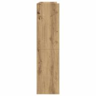 Етажерка за обувки, дъб артизан, 80x25x100 см, инженерно дърво