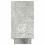 Стенен кубичен рафт, 5 отделения, бетонно сив, инженерно дърво