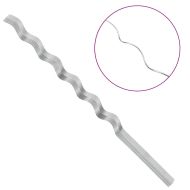 Спираловидни подпори за растения 50 pcs Сребрист 150 cm