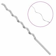 Спираловидни подпори за растения 20 pcs Сребрист 150 cm
