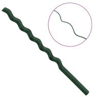 Спираловидни подпори за растения 50 pcs Зелен 150 cm