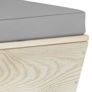 Градински лаундж комплект от палети 3 части с възглавници смърч