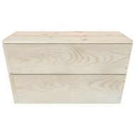 Градински лаундж комплект от палети 6 части с възглавници смърч