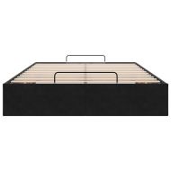 Османска рамка за легло без матрак, черна, 120x190 см, кадифе