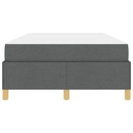 Рамка за легло с матрак Тъмен сив 120 x 200 cm текстил