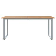 Градинска маса за хранене Сив 180 x 90 x 75 cm