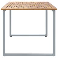 Градинска маса за хранене Сив 200 x 90 x 75 cm