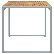 Градинска маса за хранене Сив 160 x 80 x 75 cm