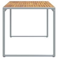 Градинска маса за хранене Сив 180 x 90 x 75 cm